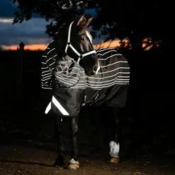 Horseware - Couverture d'extérieur Amigo FieldSafe Reflectech Plus Turnout 50g Noir