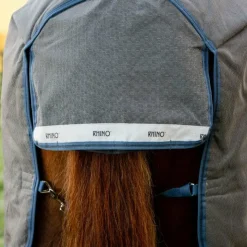 Horseware - Couverture d'extérieur Rhino Plus HexStop / indigo/ marine 0g Gris New