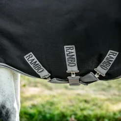 Horseware - Couverture d'extérieur Rambo Turnout / thunderstorm gris/ argent 0g Noir