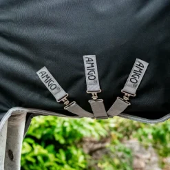 Discount Horseware - Couverture d'extérieur Amigo Turnout / titanium grey/ argent 250g Noir