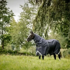 Horseware - Couverture d'extérieur Rambo Optimo Plus Turnout Bundle / thunderstorm grey/ argent (0g + 400g) Marine Sale