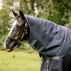 Horseware - Couverture d'extérieur Rambo Optimo Plus Turnout Bundle / thunderstorm grey/ argent (0g + 400g) Marine Sale