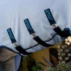 Horseware - Couverture d'extérieur Amigo Ripstop Hoody azure blue/ marine/ electric blue Bleu New