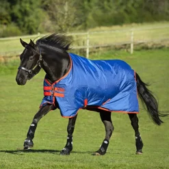 Horseware - Couverture d'extérieur imperméable Mio T/O Lite / rouge 0g Bleu Best