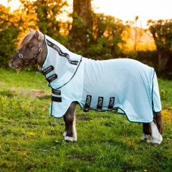 Online Horseware - Couverture d'extérieur anti-mouches Amigo Petite Bug Rug azur/ noir/ blanc Bleu