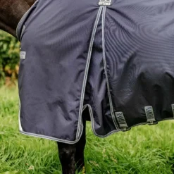 Discount Horseware - Couverture d'extérieur Rambo Optimo Original / thunderstorm grey/ argent 0g Marine