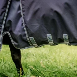 Discount Horseware - Couverture d'extérieur Rambo Optimo Original / thunderstorm grey/ argent 0g Marine