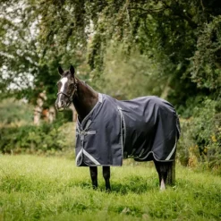 Discount Horseware - Couverture d'extérieur Rambo Optimo Original / thunderstorm grey/ argent 0g Marine