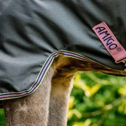 Horseware - Couverture d'extérieur Amigo Hero Ripstop shadow/ rose/ marine 0g Gris