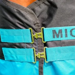 Sale Horseware - Couverture d'extérieur Mio Turnout noir/ turquoise 200g Bleu