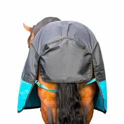 Sale Horseware - Couverture d'extérieur Mio Turnout noir/ turquoise 200g Bleu
