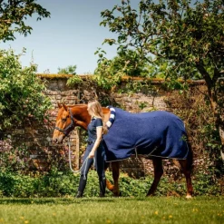 Horseware - Couverture polaire Newmarket Cosy witney navy Bleu Clearance