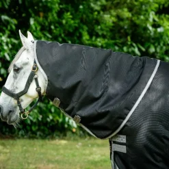 Horseware - Couvre-cou Amigo Bravo 12 Hood / titanium grey/ argent 150g Noir Discount