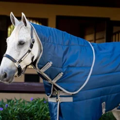 Horseware - Couvre-cou Amigo Ripstop Insulator Stable / titanium grey 100g Marine Best