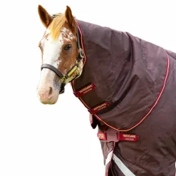 Horseware - Couvre-cou pour couverture Amigo Bravo 12 Original rouge/ or 150g Noir Hot