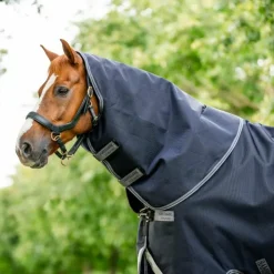 Sale Horseware - Couvre-cou Rambo Supreme / thunderstorm grey/ argent 150g Marine