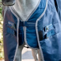 Hot Horseware - Doublure liner thérapeutique Ionic Therapy imperial blue/ argent/ marine 50g Bleu