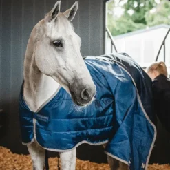 Hot Horseware - Doublure liner thérapeutique Ionic Therapy imperial blue/ argent/ marine 50g Bleu