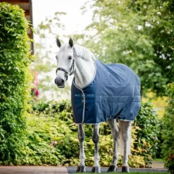 Hot Horseware - Doublure liner thérapeutique Ionic Therapy imperial blue/ argent/ marine 50g Bleu