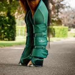 Horseware - Guêtres de transport Signature hunter green (x4) Vert Best