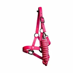 New Horseware - Licol et longe Newmarket witney pink Rose