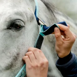Horseware - Licol spécial pâturage Field Safe blue haze Bleu Clearance