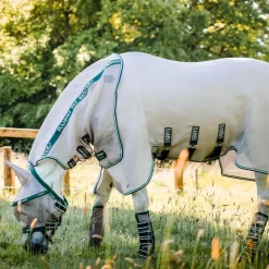 Horseware - Masque anti-mouches Rambo plus avoine/ vert Beige Hot