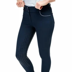 Clearance Horseware - Pantalon d'équitation femme Newmarket Mid Rise full grip Marine