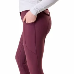 Horseware - Pantalon d'équitation femme Flexfit Winter celestial purple full grip Violet Hot