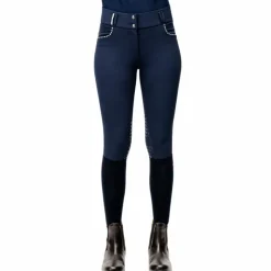 Horseware - Pantalon d'équitation femme Newmarket Mid Rise Marine Clearance
