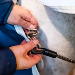 Horseware - Sous-couverture Ecolin canard/ gris 100g Bleu Best