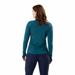 New Horseware - Sweat manches longues femme Strive Winter 1/4 Zip dynasty green Vert
