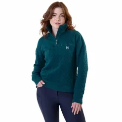 New Horseware - Sweat manches longues femme Liberty Winter dynasty green Vert