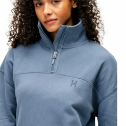 Online Horseware - Sweat manches longues femme Vitality Hw blue Bleu
