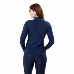 Sale Horseware - Sweat manches longues femme Strive Winter 1/4 Zip Marine