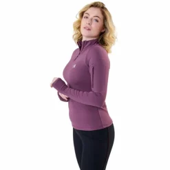 Horseware - Sweat manches longues femme Strive Winter 1/4 Zip celestial purple Violet New