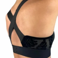 Hästko - Brassière de sport n°91 à motifs Noir Discount