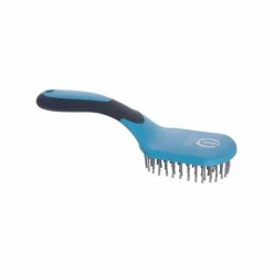 Imperial Riding - Brosse à crins Boomerang marine/ gris Bleu