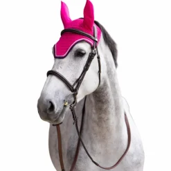 Jump'In - Bonnet pour chevaux Balthazar fuschia/ marine Rose Hot