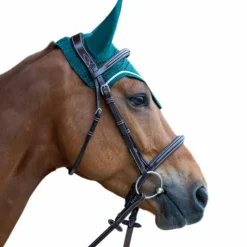 Jump'In - Bonnet pour chevaux Balthazar / lurex Vert Hot