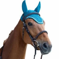 Online Jump'In - Bonnet pour chevaux Balthazar lagon/ lurex Bleu