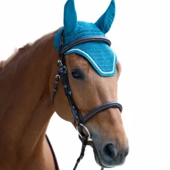 Online Jump'In - Bonnet pour chevaux Balthazar lagon/ lurex Bleu