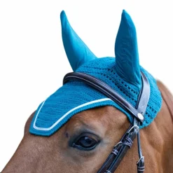 Online Jump'In - Bonnet pour chevaux Balthazar lagon/ lurex Bleu