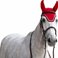 Jump'In - Bonnet pour chevaux Balthazar / noir Rouge Best