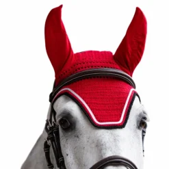 Jump'In - Bonnet pour chevaux Balthazar / noir Rouge Best