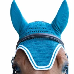 Jump'In - Bonnet pour chevaux Balthazar lagon/ blanc Bleu Outlet