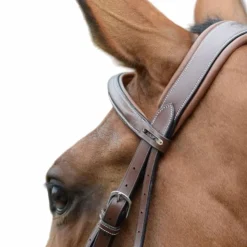Outlet Jump'In - Bridon One London avec rênes Noisette