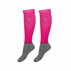 Outlet Jump'In - Chaussettes d'équitation lycra fuchsia (x2) Rose
