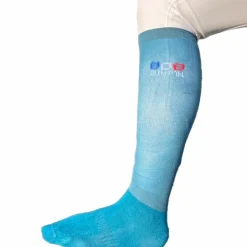 Best Jump'In - Chaussettes d'équitation lycra lagon (x2) Bleu
