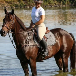 Outlet Jump'In - Collier de chasse 5 points + martingale One Noisette